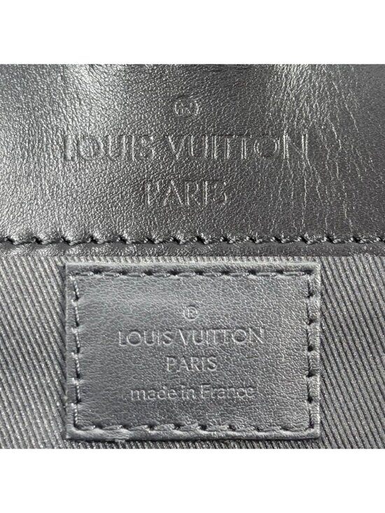 Louis Vuitton Backpack Monogram Eclipse Reverse Christopher MM Black Silver